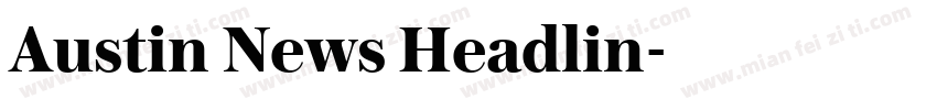 Austin News Headlin字体转换